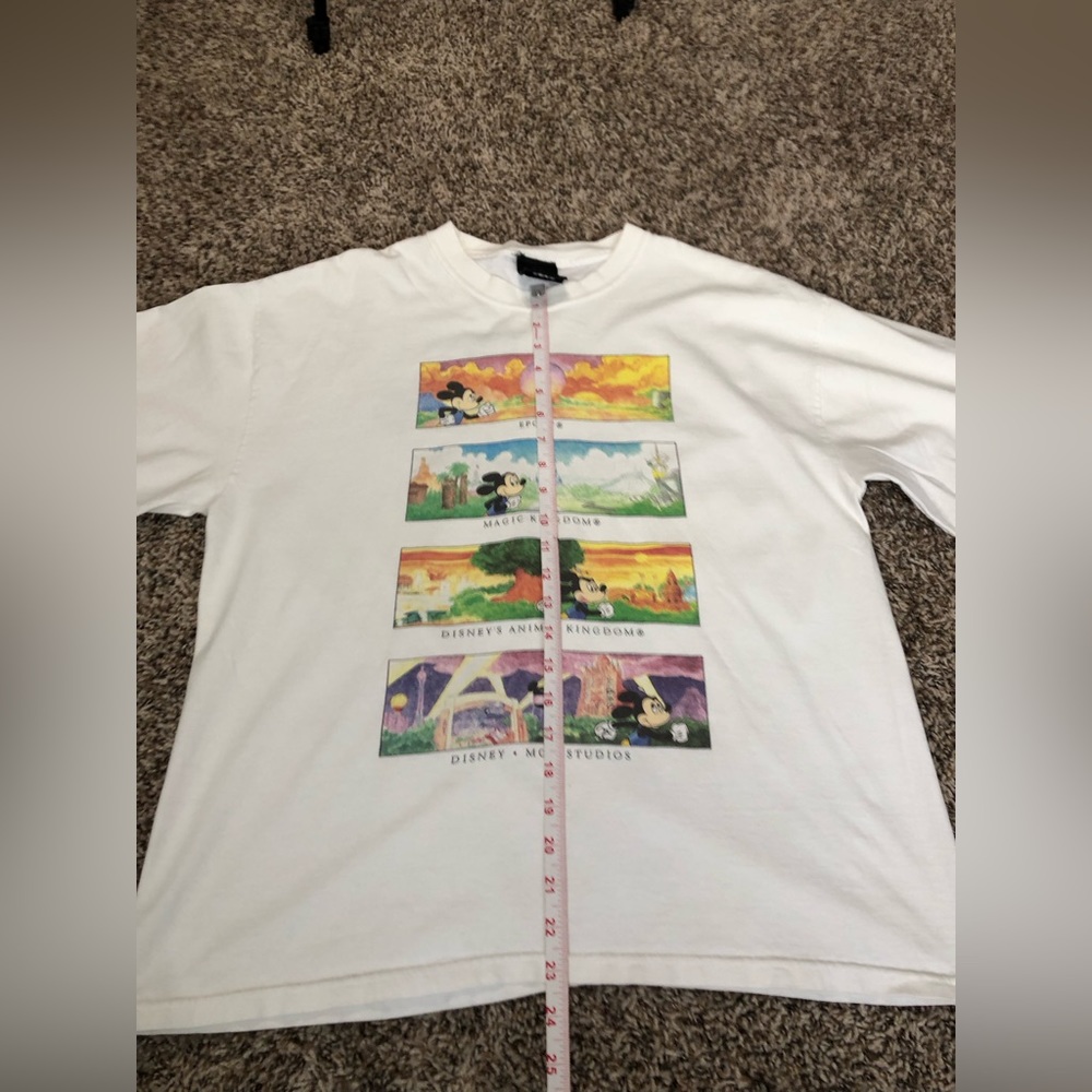 Vintage 2001 Disney World Marathon Epcot Double Sided Mickey Long Sleeve T-Shirt - Picture 11 of 12